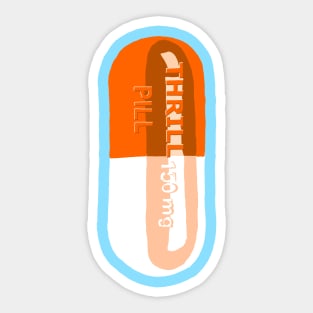 Thrill Pill Blue Sticker